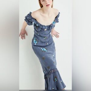 FREE PEOPLE Bali Santa Cruz Ruffle Dress NWOT